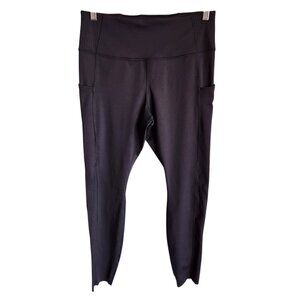 Brooks Pants Women's Black Large Method 7/8 Running Tight Leggings Pockets